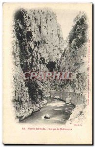 Vallee de l & # 39aude Old Postcard Gorges St Georges