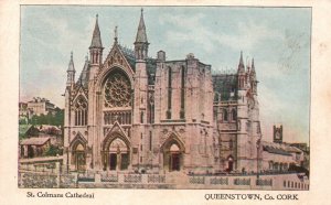 Queenstown County Cork Ireland, St. Colmans Cathedral Church, Vintage Postcard