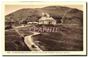 Old Postcard Le Grand Ballon L & # 39Hotel From Vosges Club