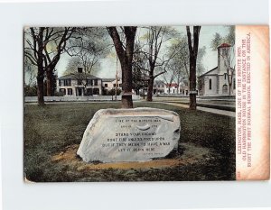 Postcard Line Of The Minute Men, Lexington, Massachusetts