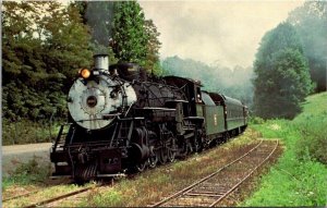 Vintage Railroad Train Locomotive Postcard - Bristol & North Western 4960