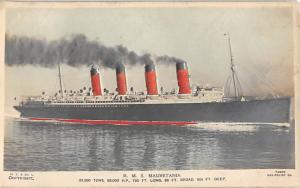 R.M.S. Mauretania Ocean Liner Ship Cunard Line Ship Steamer Unused 