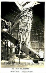 Real Photo - Reflecting Telescope, MT. Wilson, CA, USA Space Unused 