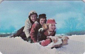 Pennsylvania Pocono Mountains Tobogganing At Buck Hill Falls