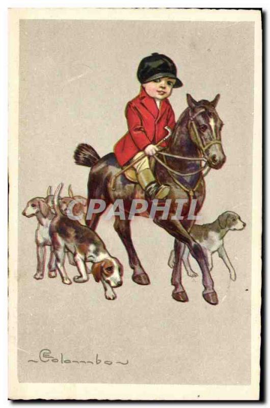 Postcard Old Dogs Dog Hunting hounds Children's Jumper