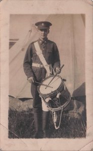 Soldier Military Army Camp Dover 1927 Hand Signed Worn Postcard