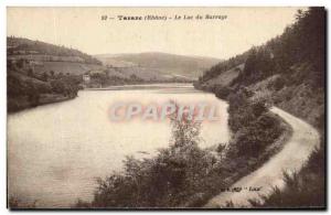 Old Postcard Tarare Dam Lake