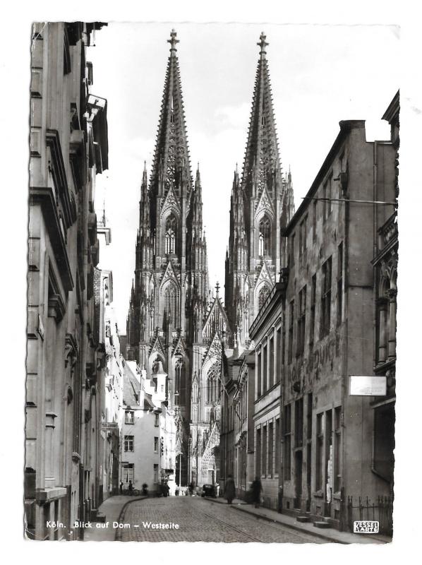 Germany Cologne Cathedral Blick auf Koln Dom Westseite Kessel Art Photo Postcard