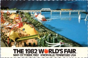 Postcard TN Knoxville 1982 World's Fair - Family Funfair Amusement Area