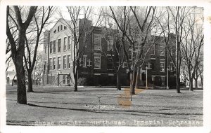 J12/ Imperial Nebraska RPPC Postcard c1910 Chase County Court House 201