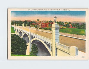 Postcard Memorial Bridge, On U. S. Highway No. 11, Roanoke, Virginia