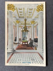 Marble Room Of Senate U.S. Capitol Washington DC Litho Postcard H1303082821