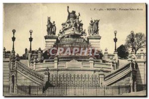 Old Postcard Rouen Fontaine Sainte Marie