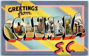 Postcard - Greetings from Columbia, South Carolina, USA