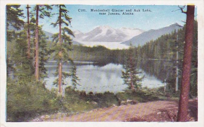 Alaska Mendenhall Glacier and Auk Lake Near Juneau