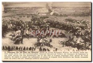 Old Postcard Panorama van den Slag van Achter de Waterloo Divisie Kurassiers ...