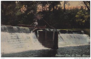 Small Boat near Stewart's Dam, Fort Scott, Kansas, PU-1917