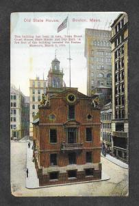 1913 Postcard Old State House Boston MA