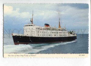 400586 ISLE of MAN ship Lady of Mann Old postcard