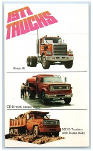 1960 1977 Trucks Bison Tanker Body Tandem Dump Chevy Trucks Multiview Postcard