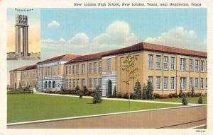 New London Texas High School Exterior View Antique Postcard J67106