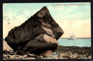 Nova Scotia The Sentinel near Yarmouth Light pm1909 Valentine & Sons ~ Und/B