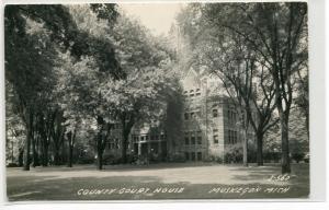 County Court House Muskegon Michigan 1950s RPPC Real Photo postcard