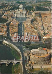'Postcard Modern Rome''s Basilica of St Peter and St Angel Castle'