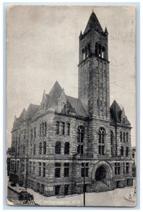 1908 Exterior View Court House Parkersburg West Virginia Vintage Posted Postcard