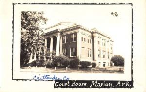 Marion Arkansas Court House Real Photo Antique Postcard K33564