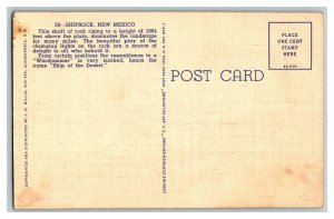 Shiprock New Mexico Vintage Standard View Postcard