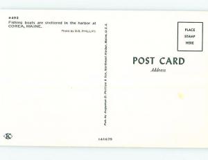 Pre-1980 HARBOR SCENE Corea Maine ME hp7653