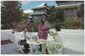 Lido Hotel, Breakfast On Private Terrace, Martinique, French West Indies, 194...