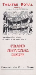 Grand National Horse Racing Night Dorothy Christie Theatre Margate Programme