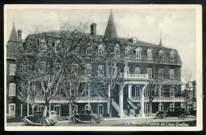 h1150 - RIVIERE DU LOUP Quebec Postcard 1920s Le Manoir. Old Cars