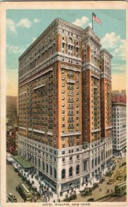 Hotel Mcalphin New York Divided Back Travel City Street Trolley UP Postcard VTG 