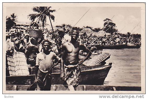 RP: DAHOMEY ; 20-40s ;  COTONOU , Marche Lagunaire