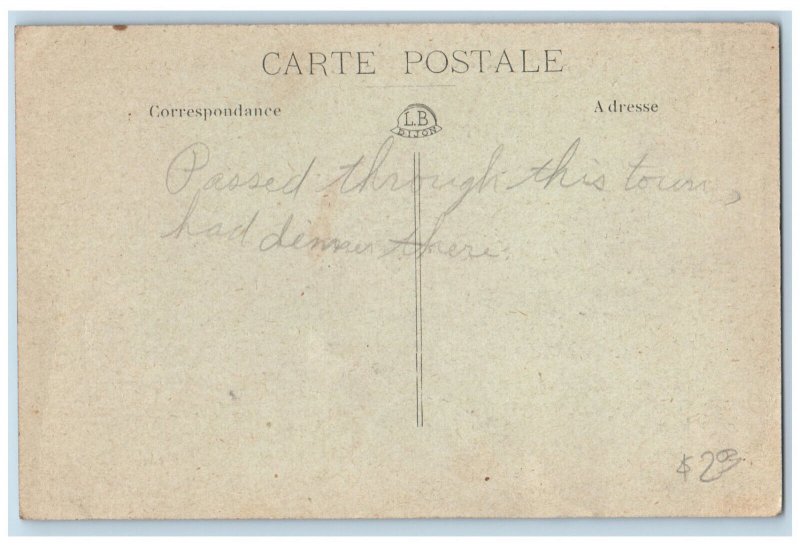 Beaune Cote d'Or France Postcard Avenue of the Republic c1910 Antique