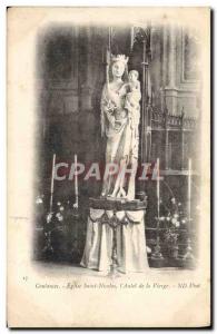 Old Postcard Coutances Eglsie Saint Nicolas L & # 39autel virgin