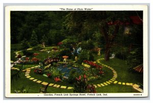 Vintage 1930's Postcard Home of Pluto Water French Lick Springs Hotel Indiana