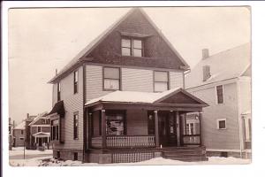 Real Photo, House Snow, Youngston, Ohio, (Message Identified) Used 1911