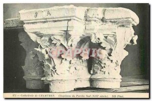 CARTE Postale Old Cathedral of Chartres Capital of the South Porch