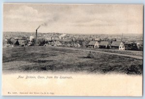 New Britain Connecticut CT Postcard From Reservoir Panoramic View 1905 Vintage