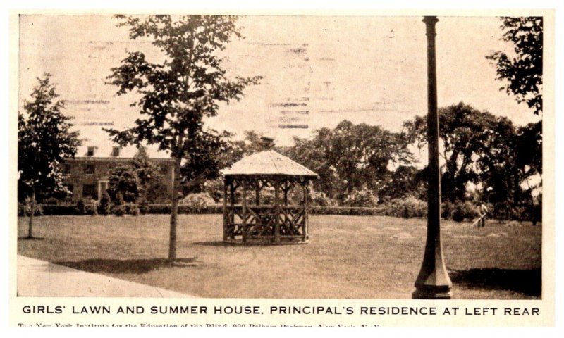 New York City Institute for Blind, Girls lawn and Summer House