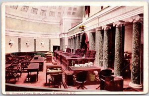 1906 Washington D.C., Supreme Court Room Capitol Building, Benches, Postcard