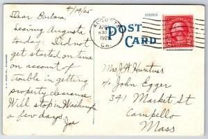 United States Arsenal Augusta Georgia GA 1925 WB Postcard H15 