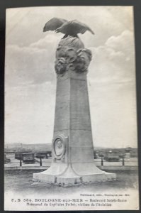 Mint France Real Picture Postcard Captain Ferber Monument Aviation Victim