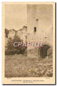 Old Postcard Vaucouleurs Gombervaux Ruin ds rooms Courtyard view