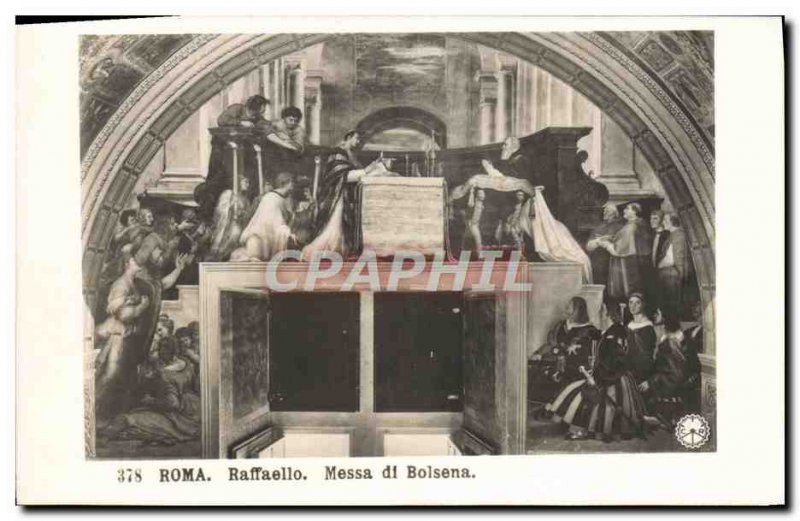 Old Postcard Messa Di Roma Raffaello Boisena