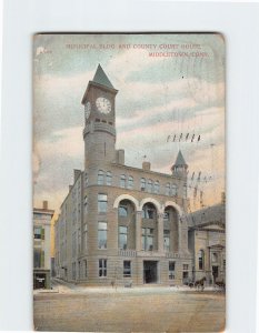 Postcard Municipal Building And County Court House, Middletown, Connecticut